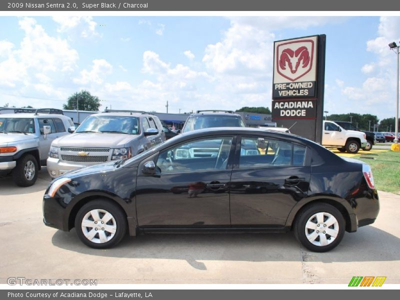 Super Black / Charcoal 2009 Nissan Sentra 2.0