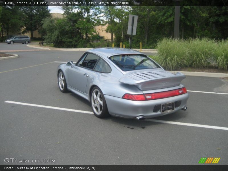 Polar Silver Metallic / Classic Grey/Midnight Blue 1996 Porsche 911 Turbo