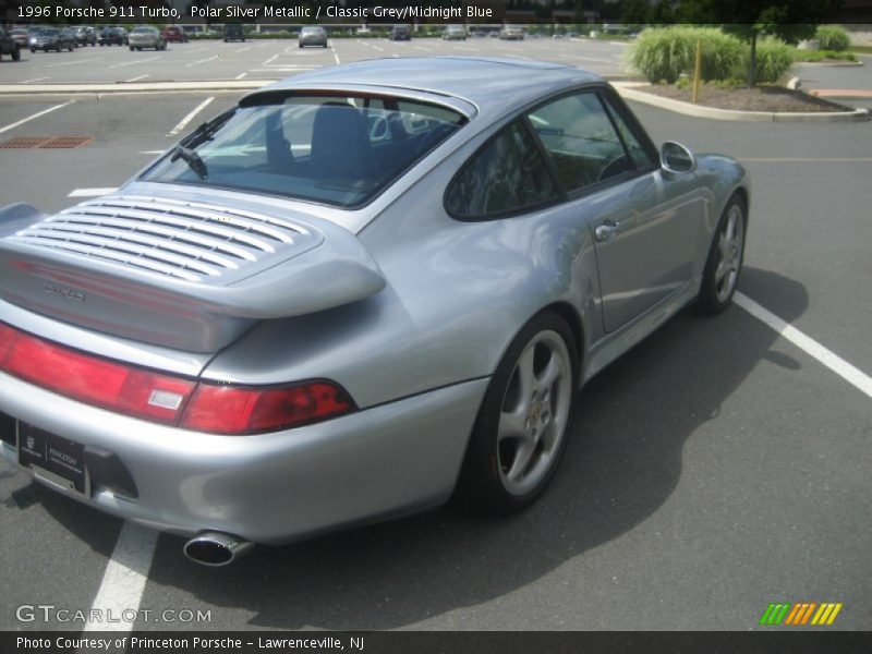 Polar Silver Metallic / Classic Grey/Midnight Blue 1996 Porsche 911 Turbo