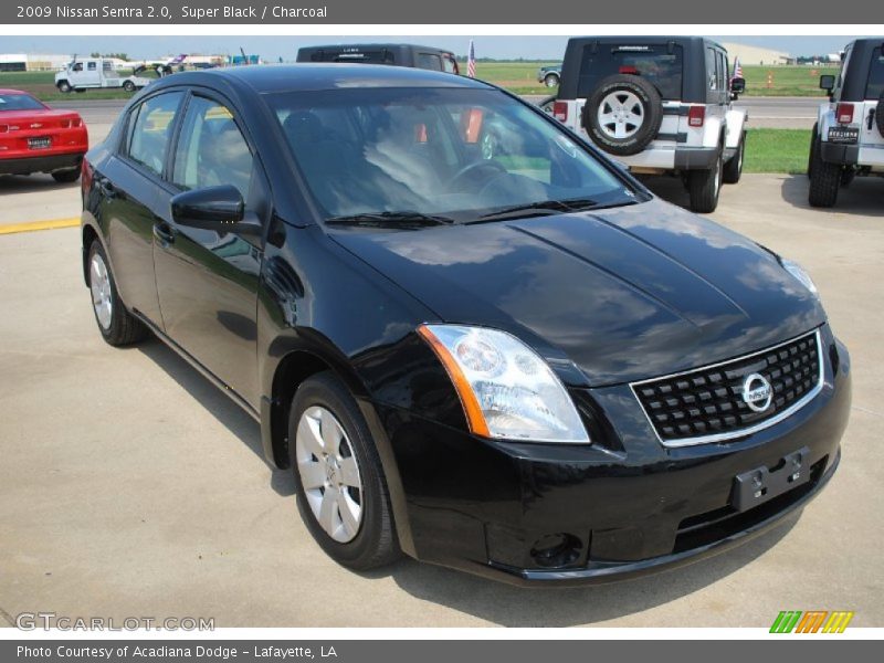 Super Black / Charcoal 2009 Nissan Sentra 2.0