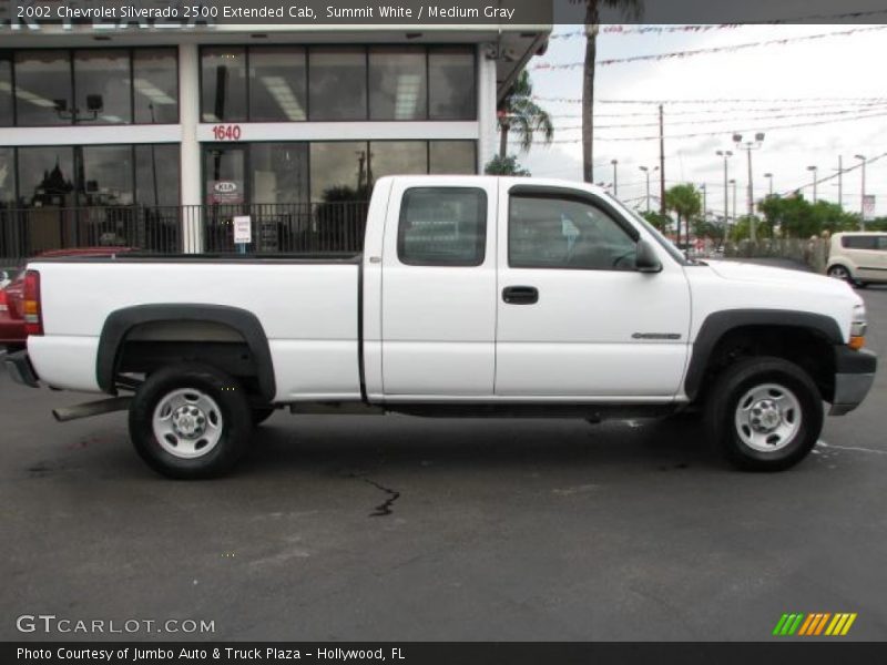 Summit White / Medium Gray 2002 Chevrolet Silverado 2500 Extended Cab