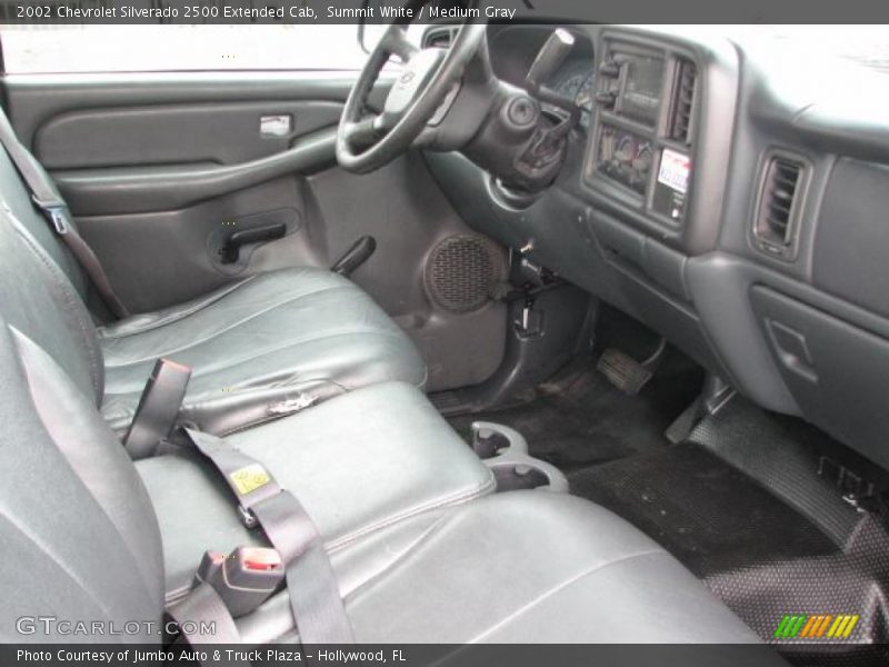 Summit White / Medium Gray 2002 Chevrolet Silverado 2500 Extended Cab