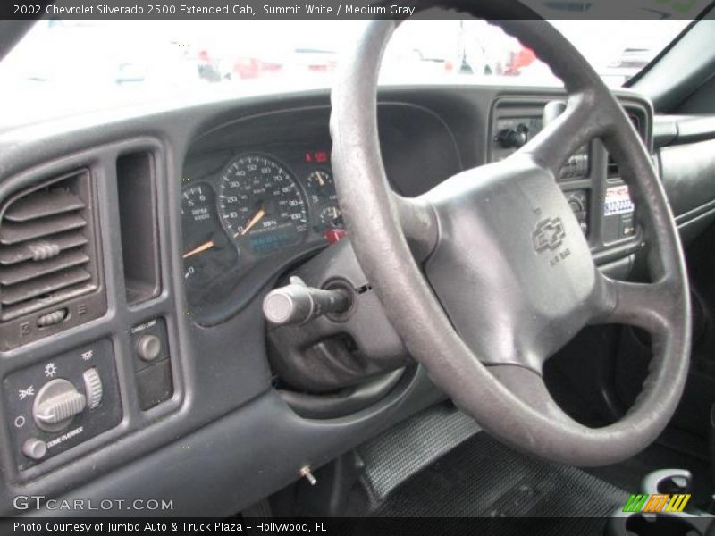 Summit White / Medium Gray 2002 Chevrolet Silverado 2500 Extended Cab