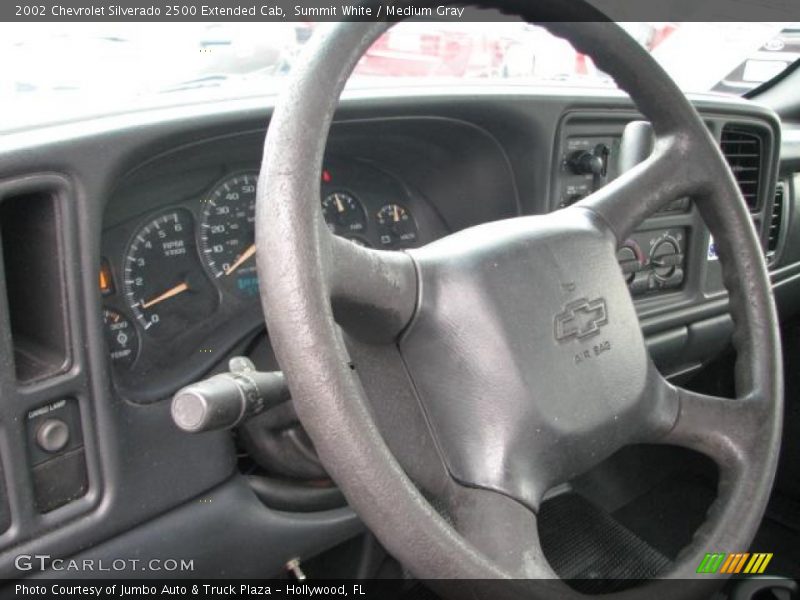 Summit White / Medium Gray 2002 Chevrolet Silverado 2500 Extended Cab