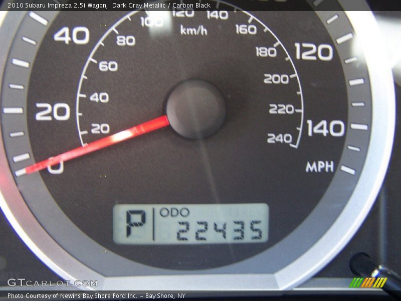 Dark Gray Metallic / Carbon Black 2010 Subaru Impreza 2.5i Wagon