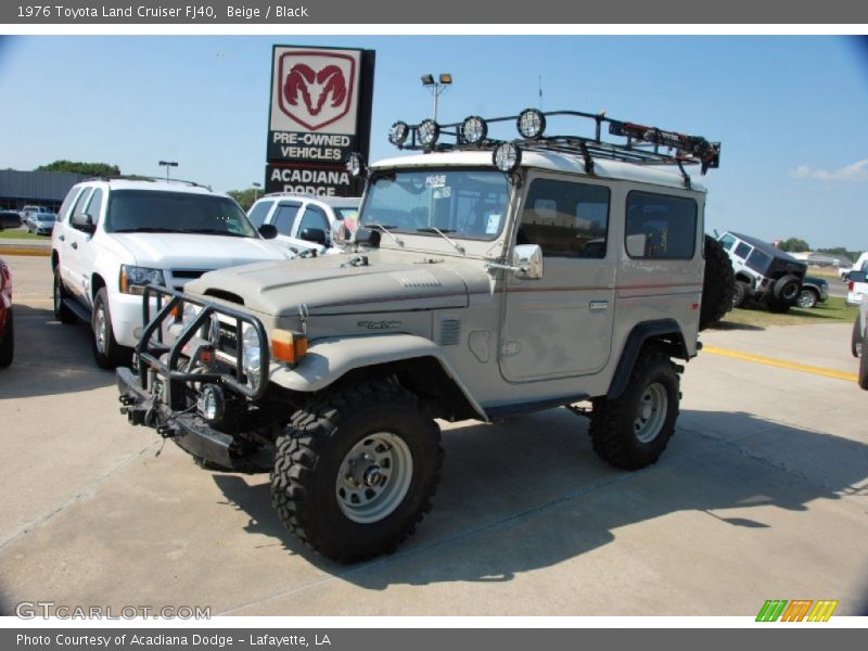 Beige / Black 1976 Toyota Land Cruiser FJ40