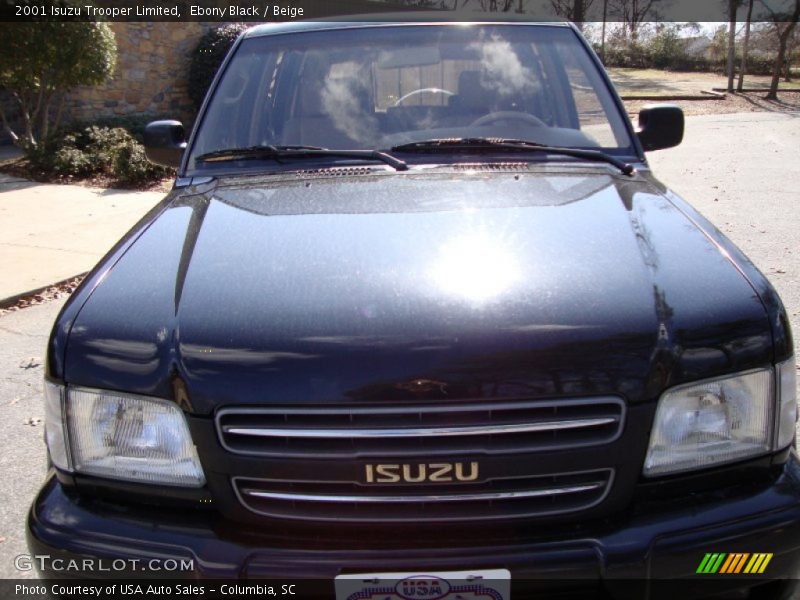 Ebony Black / Beige 2001 Isuzu Trooper Limited