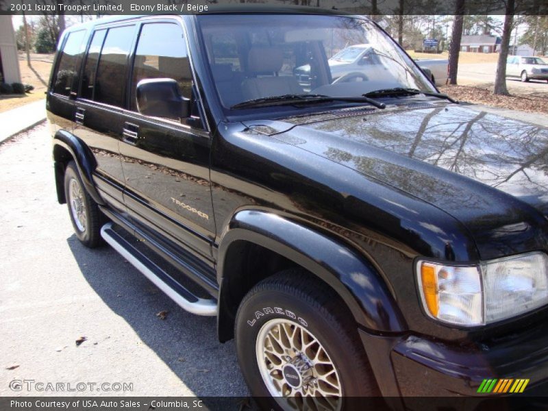 Ebony Black / Beige 2001 Isuzu Trooper Limited