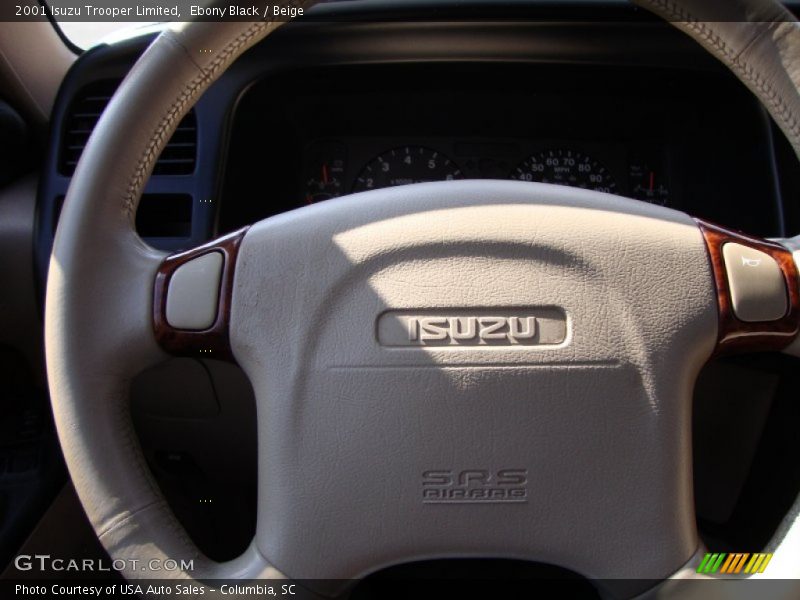 Ebony Black / Beige 2001 Isuzu Trooper Limited