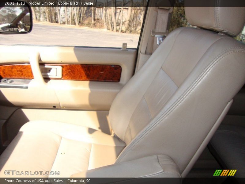 Ebony Black / Beige 2001 Isuzu Trooper Limited