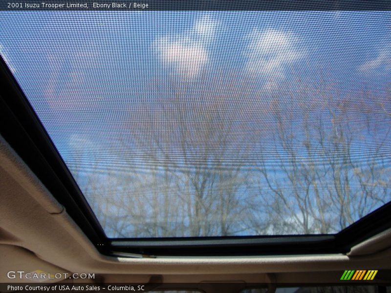 Ebony Black / Beige 2001 Isuzu Trooper Limited