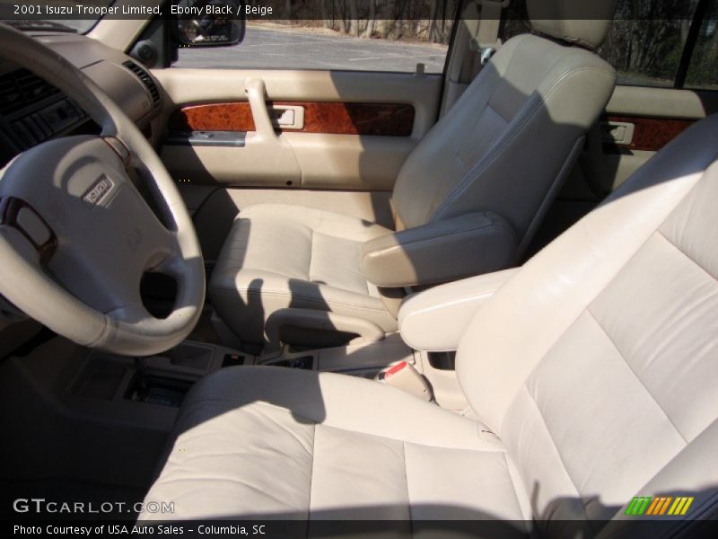 Ebony Black / Beige 2001 Isuzu Trooper Limited