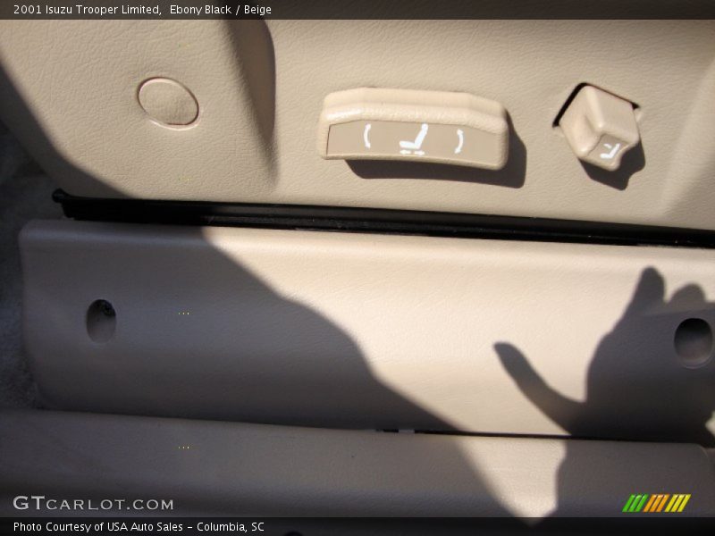 Ebony Black / Beige 2001 Isuzu Trooper Limited