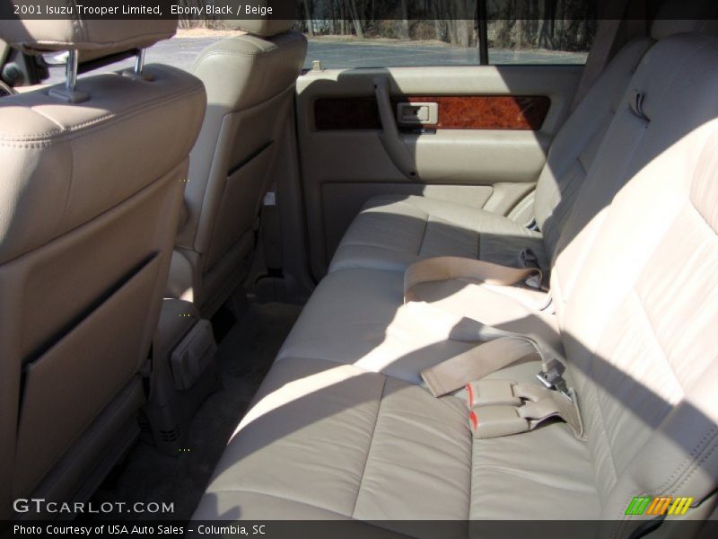 Ebony Black / Beige 2001 Isuzu Trooper Limited