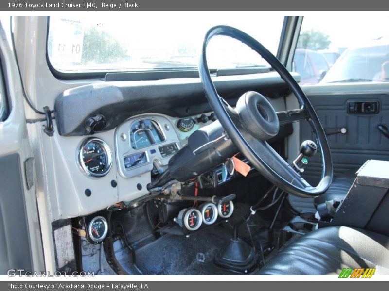  1976 Land Cruiser FJ40 Black Interior