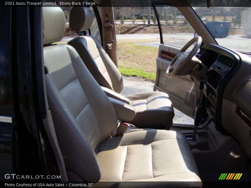 Ebony Black / Beige 2001 Isuzu Trooper Limited