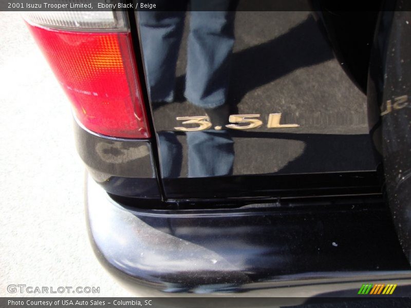 Ebony Black / Beige 2001 Isuzu Trooper Limited