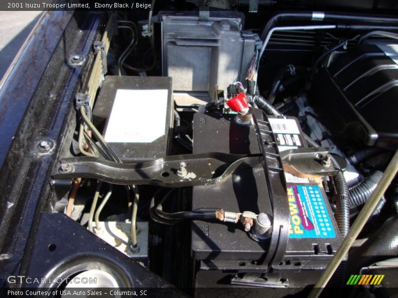 Ebony Black / Beige 2001 Isuzu Trooper Limited