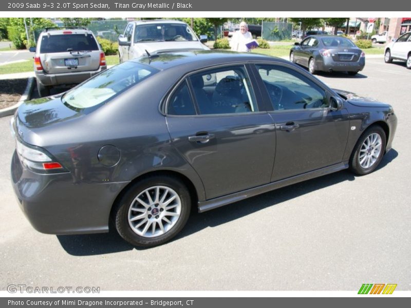 Titan Gray Metallic / Black 2009 Saab 9-3 2.0T Sport Sedan