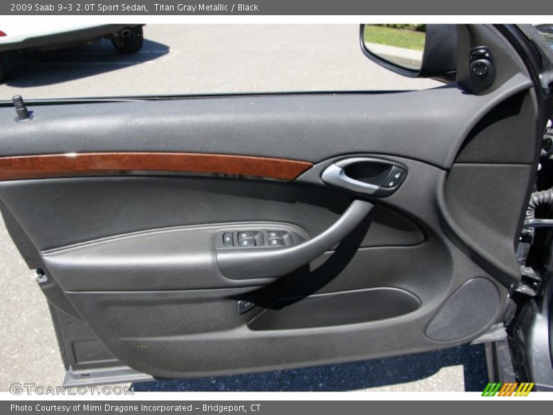 Titan Gray Metallic / Black 2009 Saab 9-3 2.0T Sport Sedan