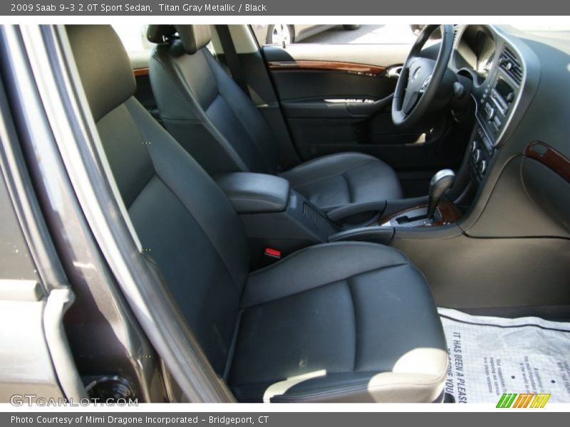 Titan Gray Metallic / Black 2009 Saab 9-3 2.0T Sport Sedan