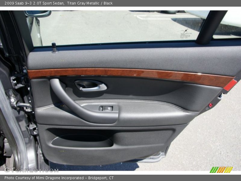 Titan Gray Metallic / Black 2009 Saab 9-3 2.0T Sport Sedan