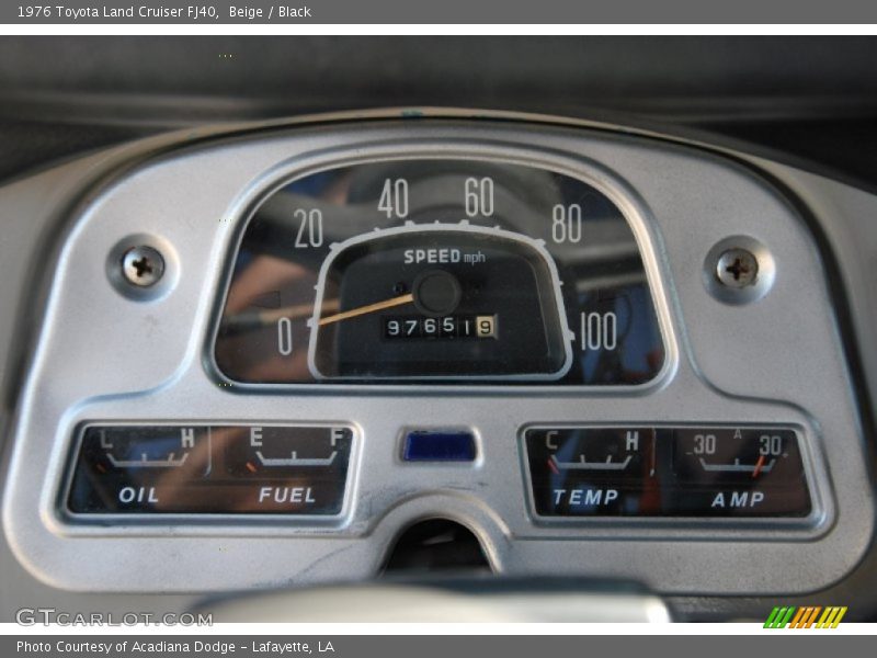  1976 Land Cruiser FJ40 FJ40 Gauges