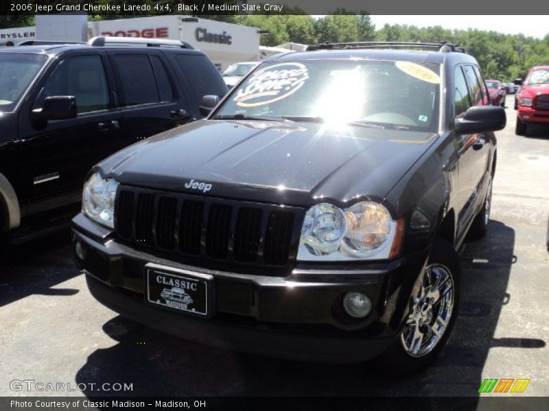 Black / Medium Slate Gray 2006 Jeep Grand Cherokee Laredo 4x4