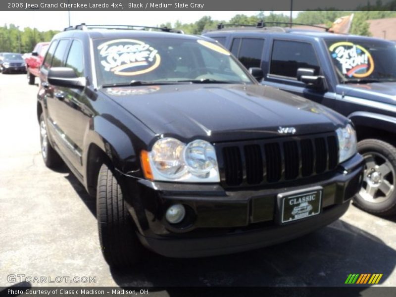 Black / Medium Slate Gray 2006 Jeep Grand Cherokee Laredo 4x4