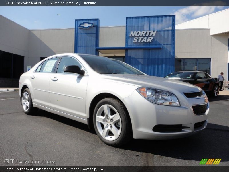 Silver Ice Metallic / Titanium 2011 Chevrolet Malibu LS