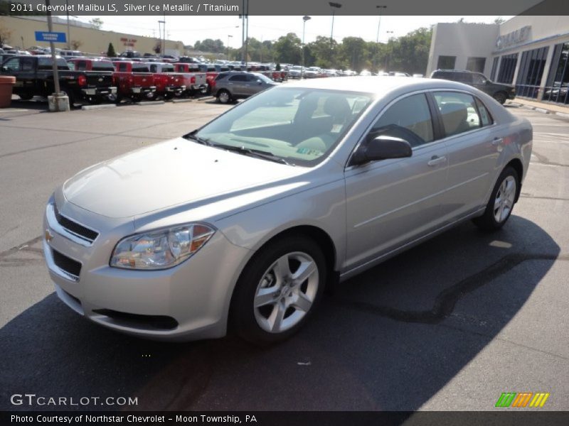 Silver Ice Metallic / Titanium 2011 Chevrolet Malibu LS