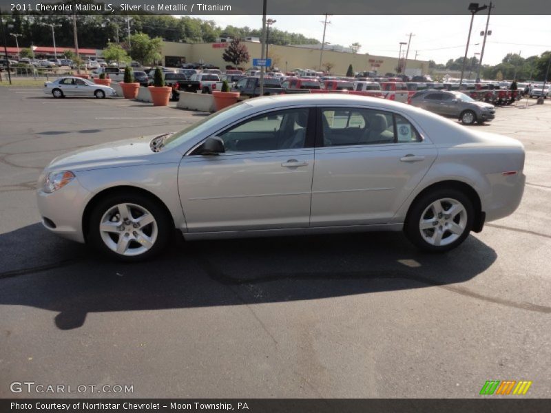 Silver Ice Metallic / Titanium 2011 Chevrolet Malibu LS