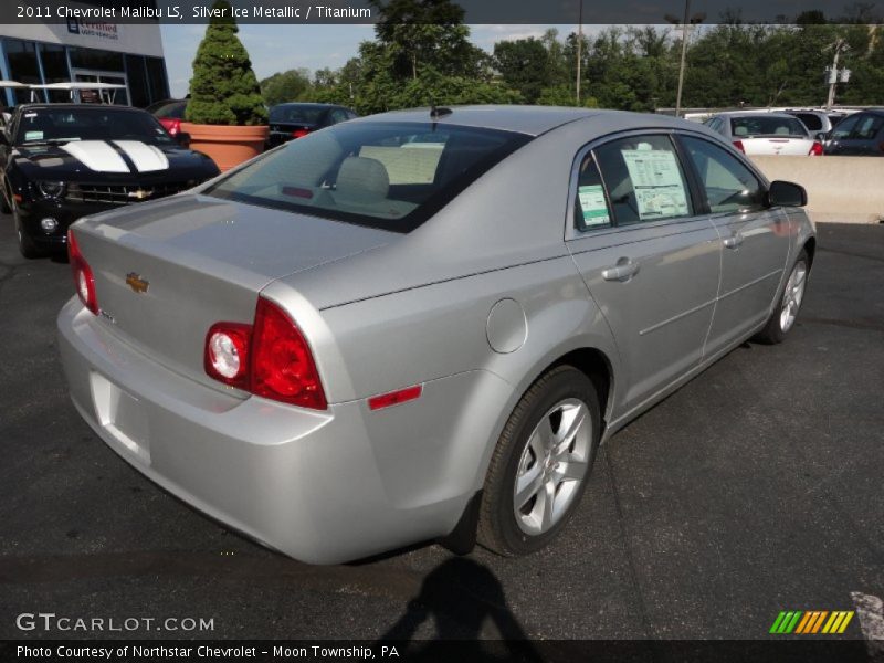 Silver Ice Metallic / Titanium 2011 Chevrolet Malibu LS