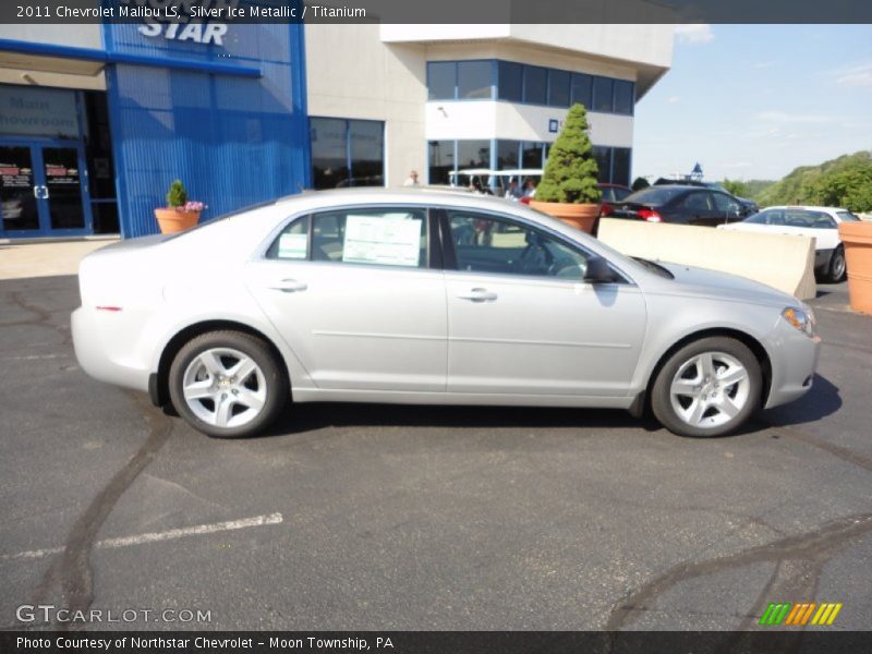 Silver Ice Metallic / Titanium 2011 Chevrolet Malibu LS
