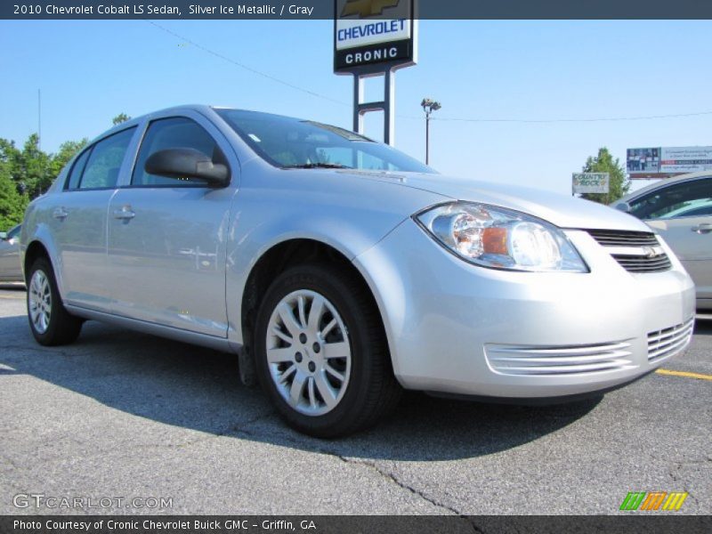 Silver Ice Metallic / Gray 2010 Chevrolet Cobalt LS Sedan