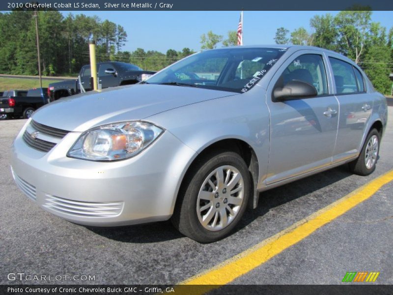 Silver Ice Metallic / Gray 2010 Chevrolet Cobalt LS Sedan