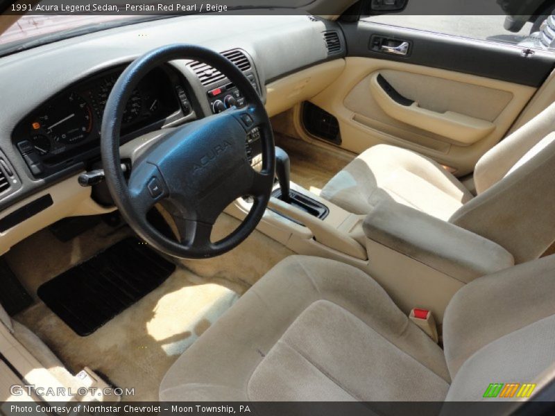 Beige Interior - 1991 Legend Sedan 