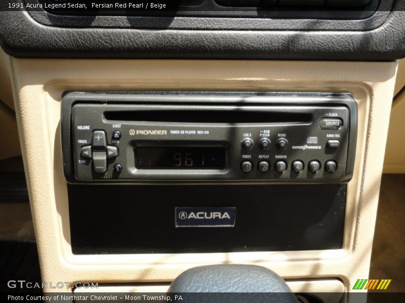 Persian Red Pearl / Beige 1991 Acura Legend Sedan