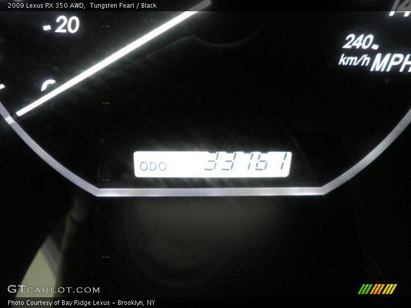 Tungsten Pearl / Black 2009 Lexus RX 350 AWD
