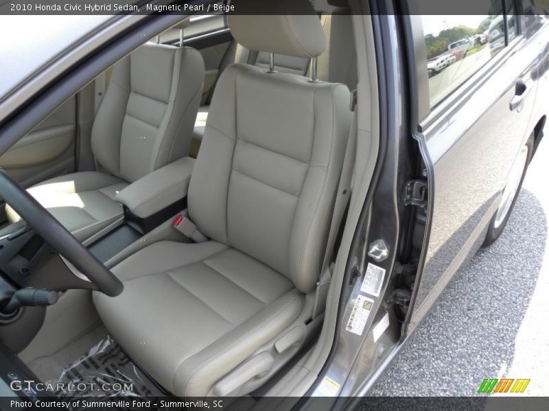  2010 Civic Hybrid Sedan Beige Interior