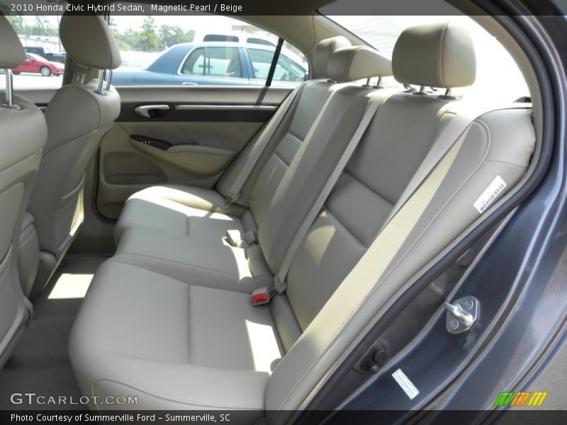  2010 Civic Hybrid Sedan Beige Interior