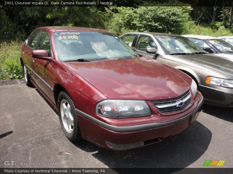 Dark Carmine Red Metallic / Neutral 2001 Chevrolet Impala LS