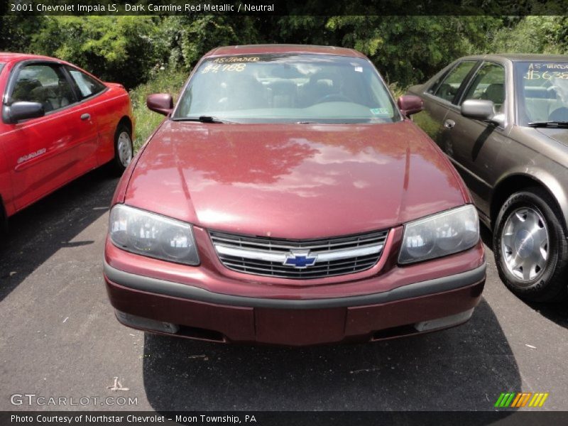 Dark Carmine Red Metallic / Neutral 2001 Chevrolet Impala LS