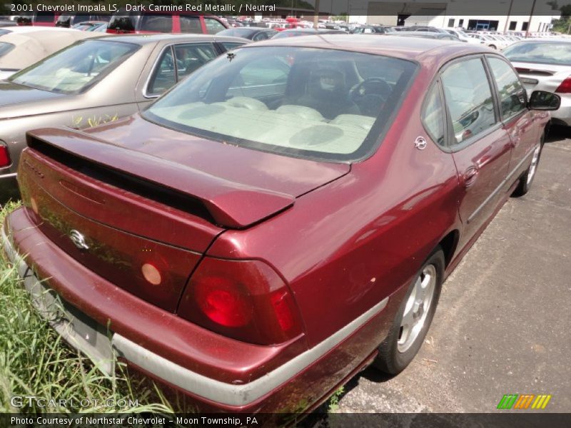Dark Carmine Red Metallic / Neutral 2001 Chevrolet Impala LS