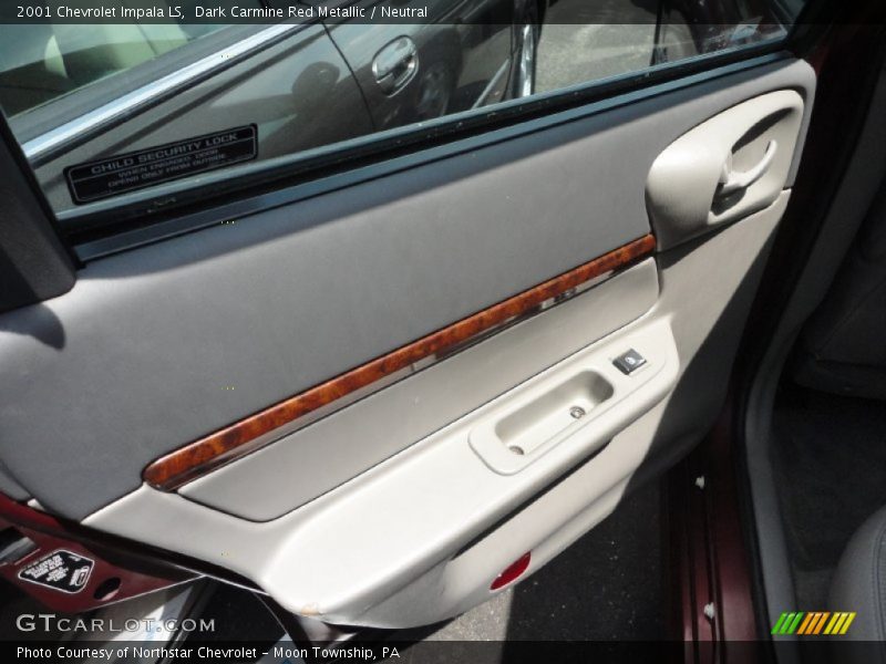 Dark Carmine Red Metallic / Neutral 2001 Chevrolet Impala LS
