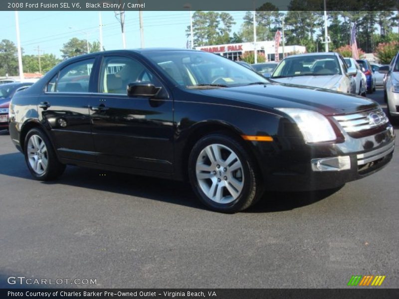 Black Ebony / Camel 2008 Ford Fusion SEL V6