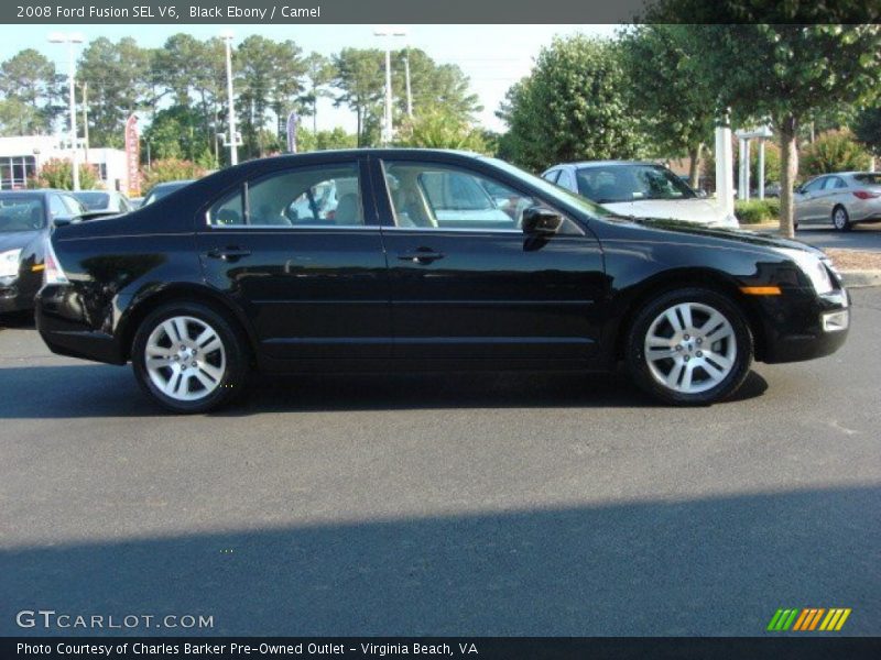 Black Ebony / Camel 2008 Ford Fusion SEL V6