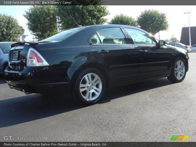 Black Ebony / Camel 2008 Ford Fusion SEL V6