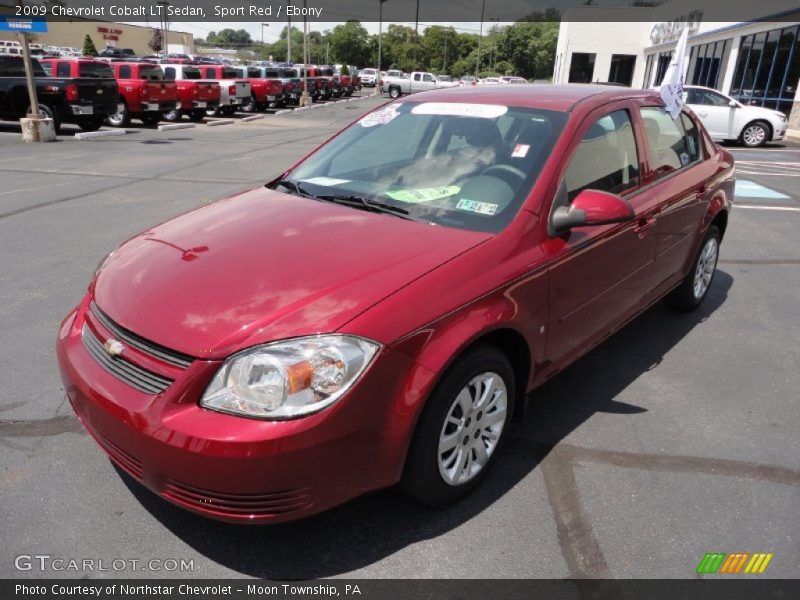 Sport Red / Ebony 2009 Chevrolet Cobalt LT Sedan