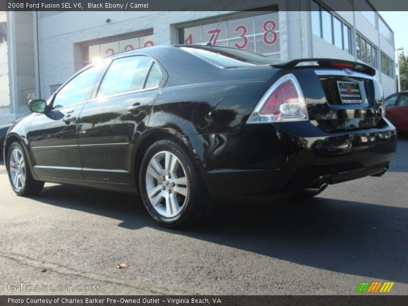 Black Ebony / Camel 2008 Ford Fusion SEL V6